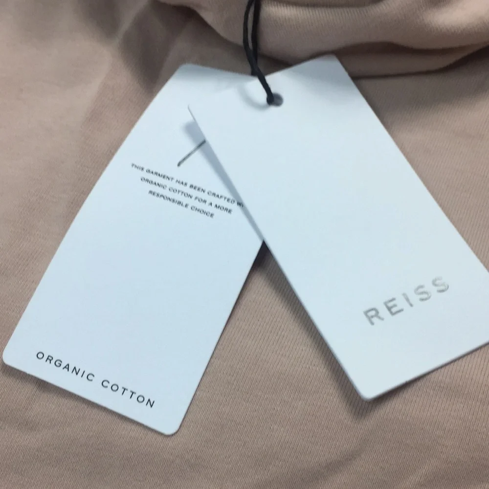 NWT REISS PHOEBE JERSEY ROLLNECK TOP NUDE - Picture 9 of 12